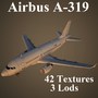 3ds max airbus a-319 airways