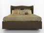 3d hollywood swank upholstered bed