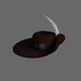 musketeer hat 3d model