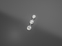 3d casual diamond earrings
