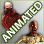 maya skinless crawler genetic monster animations