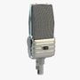 3d retro microphone model