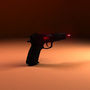 3d model sci-fi gun