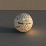 damaged golfball 3d model
