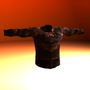 3d model vest displacement character