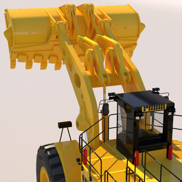 wheel loader 3d obj - Wheel Loader 2012... by ArqArt3D