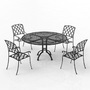 garden table chair 3d 3ds