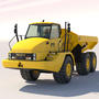 3ds articulated dump truck