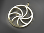 plain gold pendant 3d 3dm