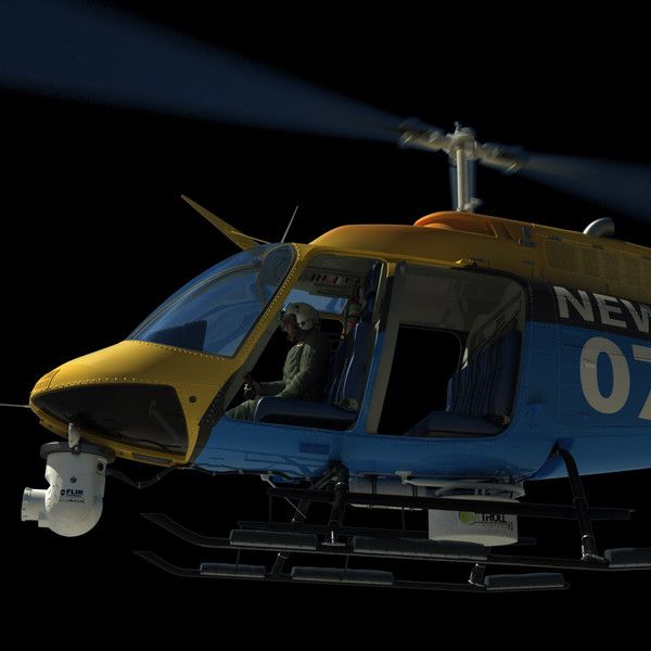 3ds max bell helicopter news media - Bell JetRanger 206 News Media... by dynamo3D