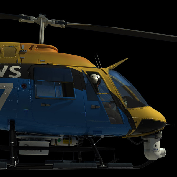 3ds max bell helicopter news media - Bell JetRanger 206 News Media... by dynamo3D