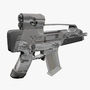 3d obj compact assault rifle