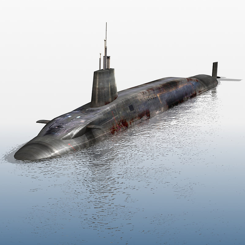 3d hms vanguard s28 submarine