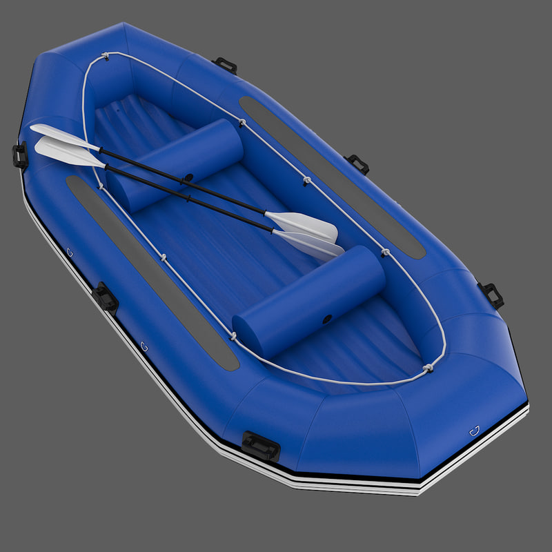 rafting boat 2 3d model