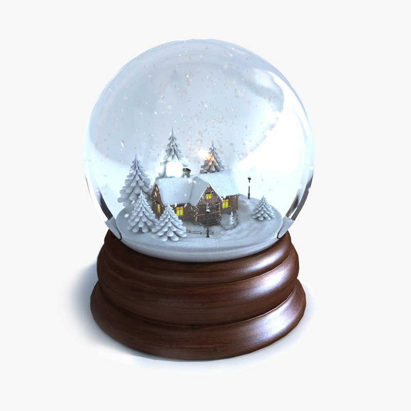 3d model of snow globe animations 3d model of snow globe animations
