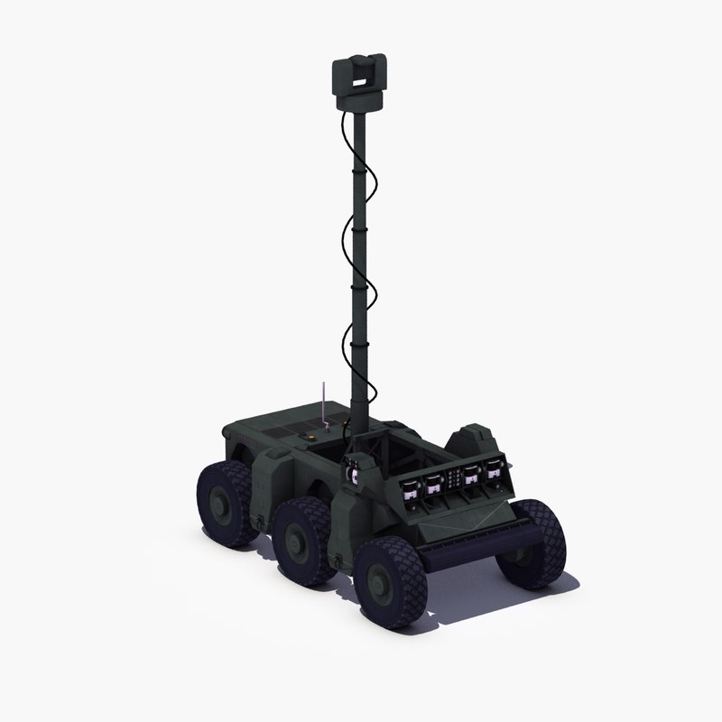 crusher vehicle robot ugv 3ds
