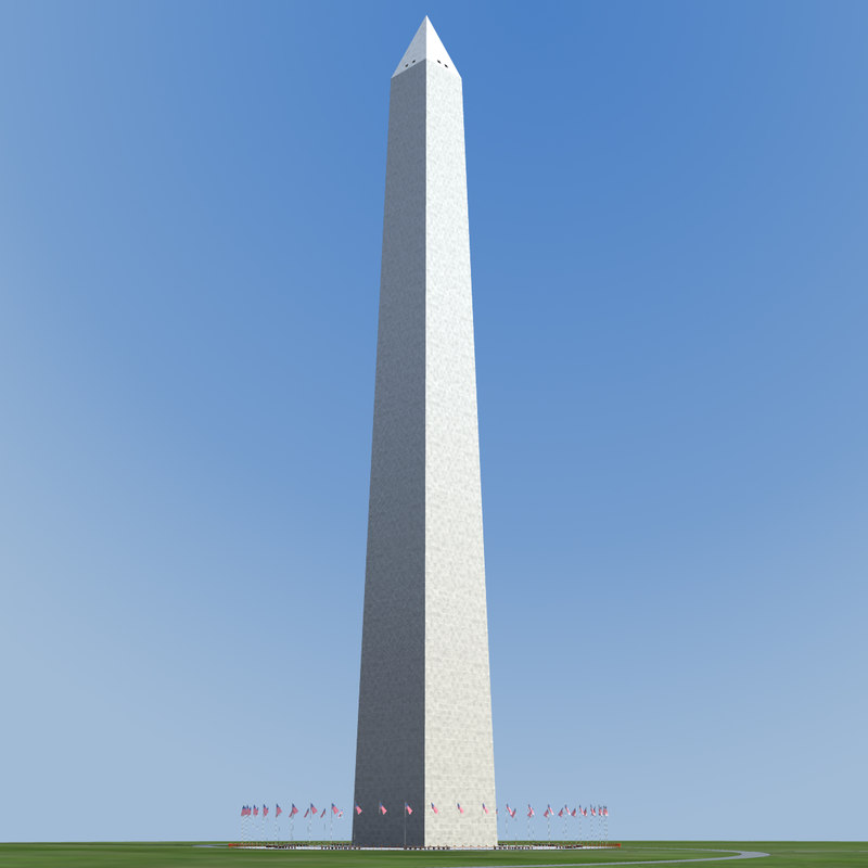 3d model washington monument d