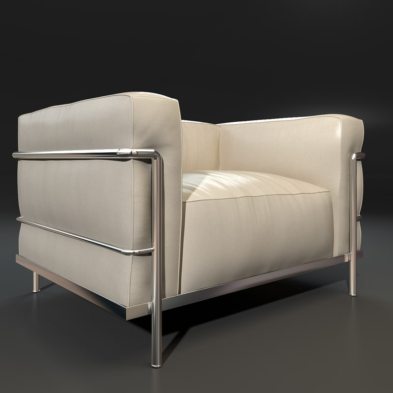 3d photorealistic lc3 armchair cassina
