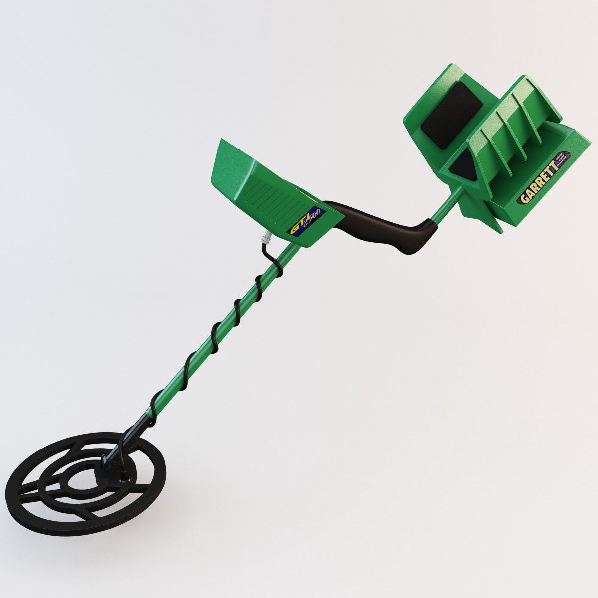 garrett gti 2500 metal detector 3d c4d
