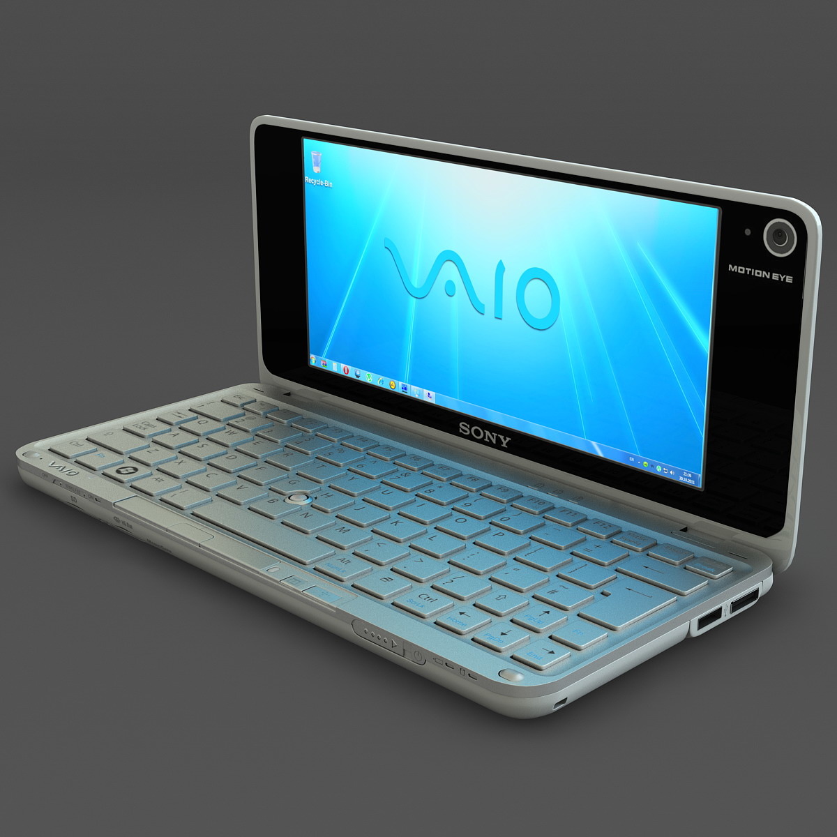 white sony vaio p 3ds
