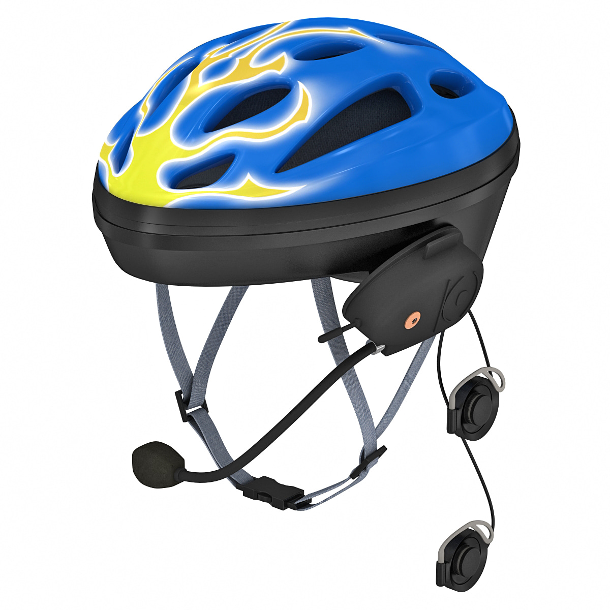 3d bluetooth bicycle helmet model