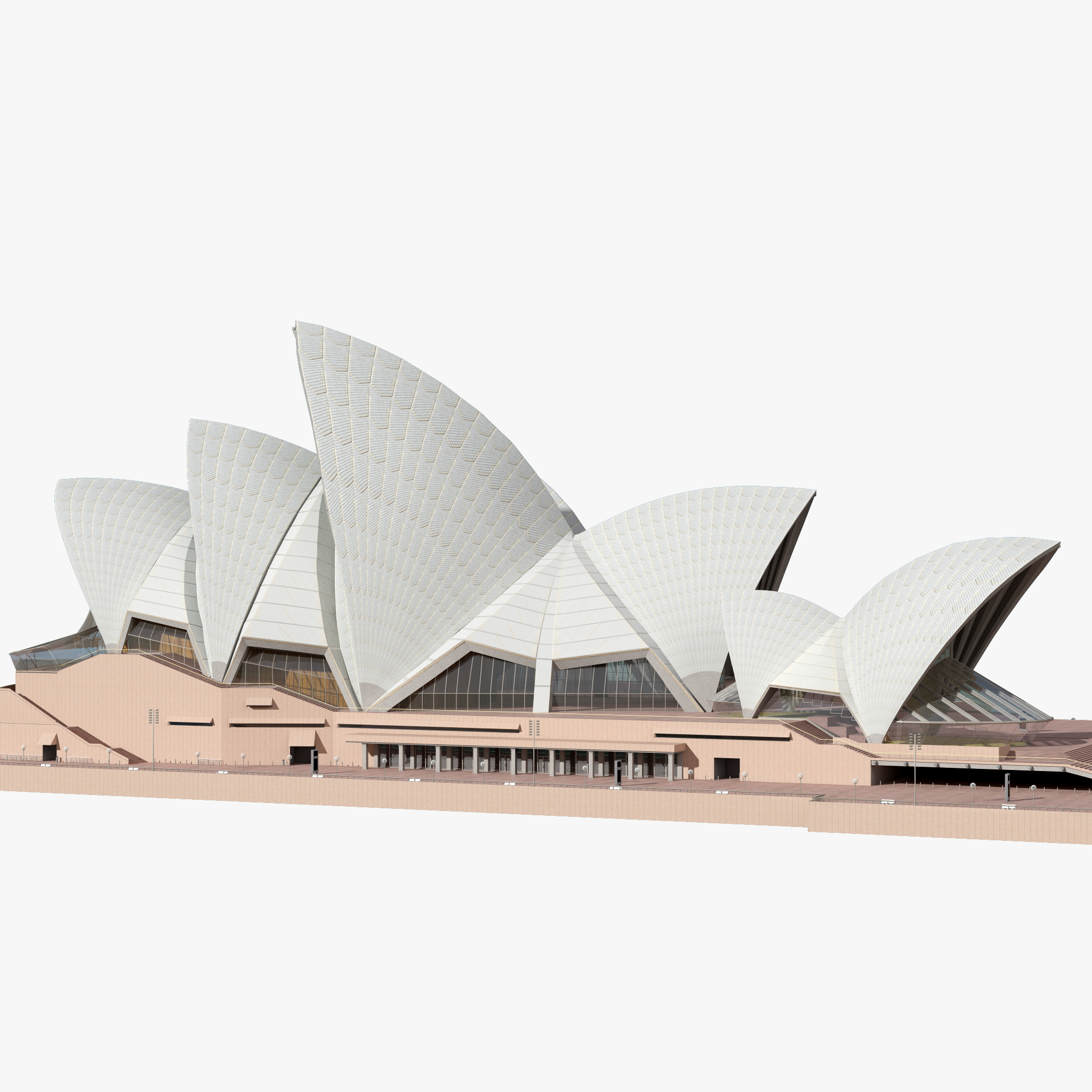 Sydney Opera Music Theater House 3d model by 3d_molier Australian landmark vray