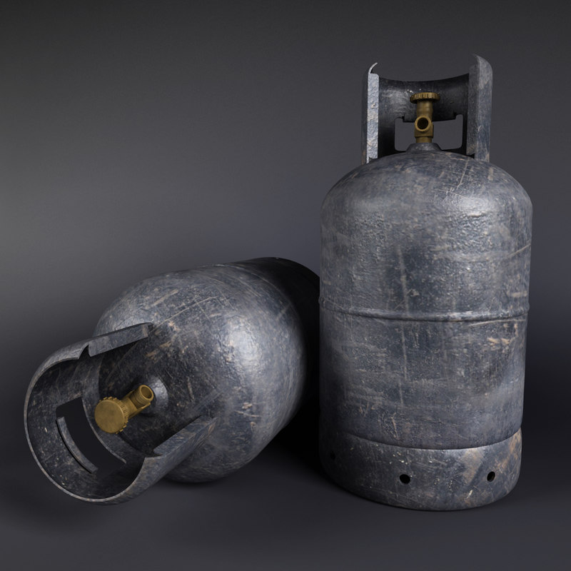 gas cylinder old fbx