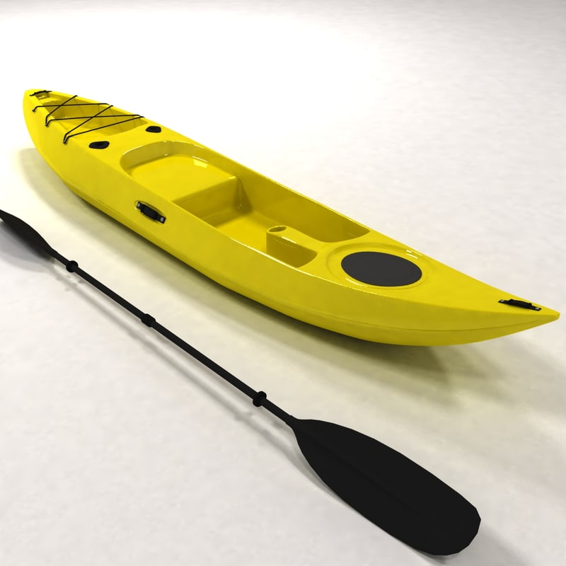 3d model fishing kayak