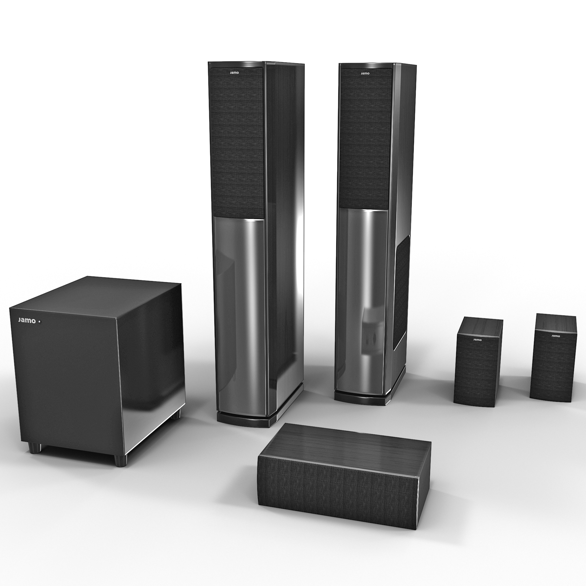 home theater jamo s 3d model