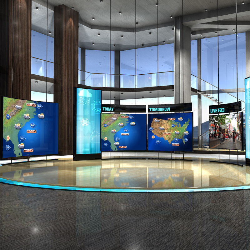 3d max virtual set weather studio