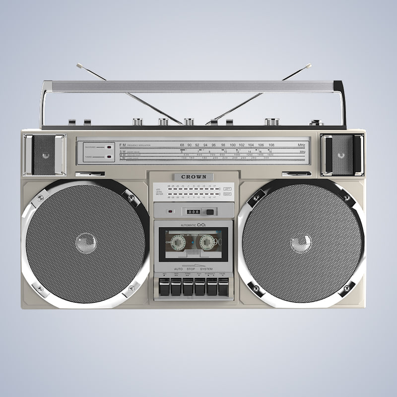 3dsmax crown csc 950l boombox