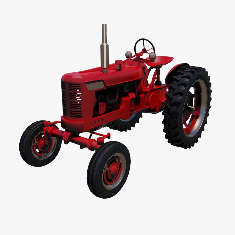 3d tractor wheels model