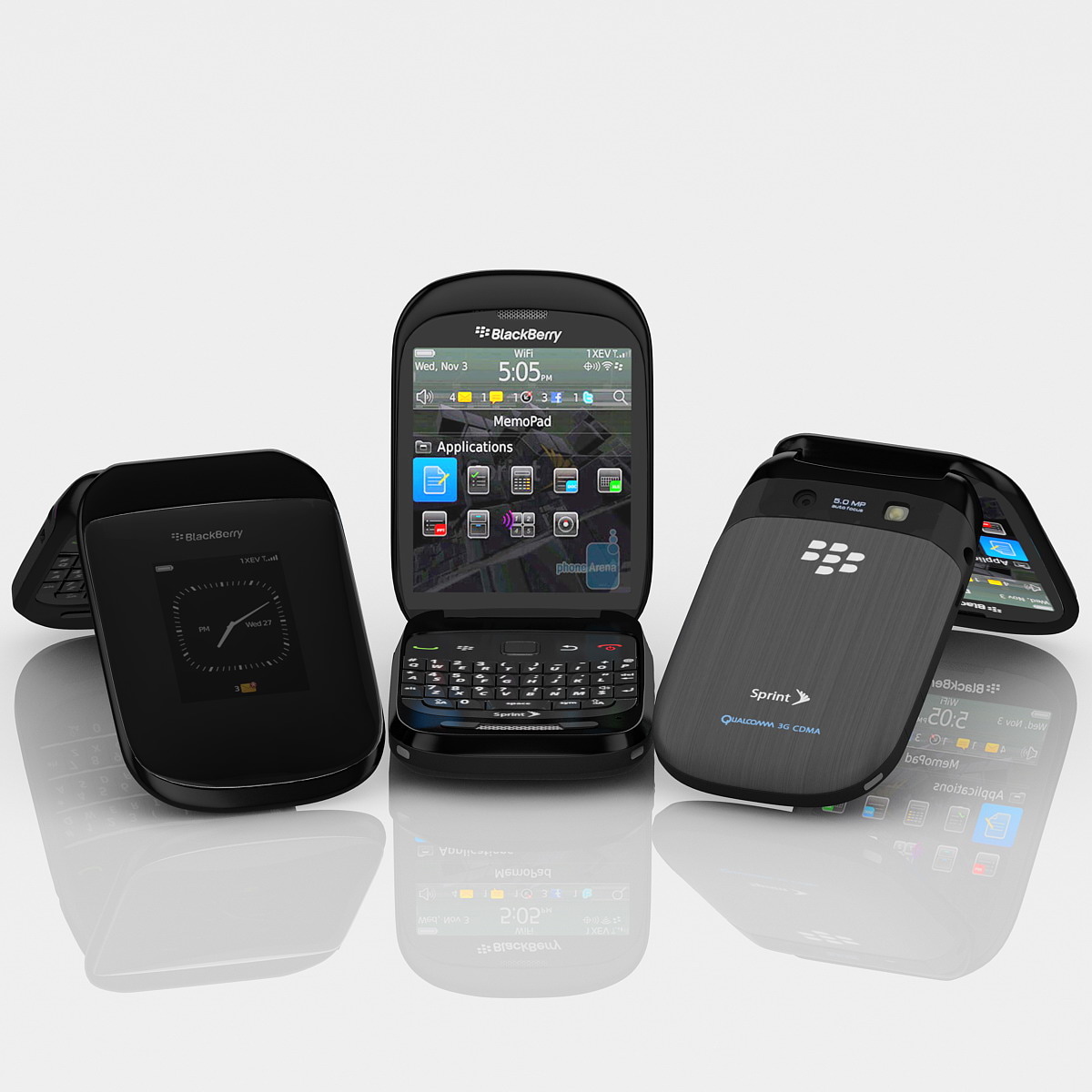 3ds max blackberry style 9670 cellphone