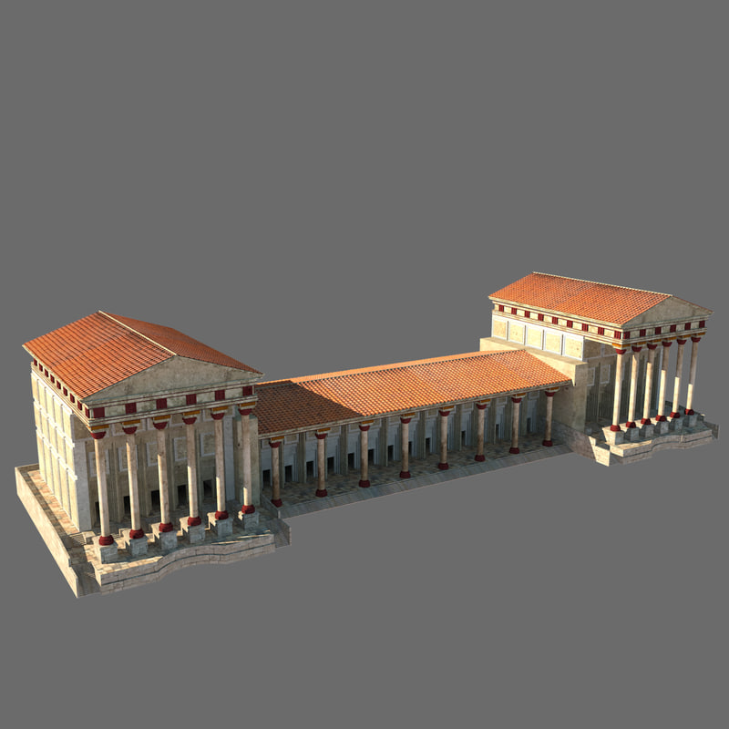 3ds max ancient greek palace