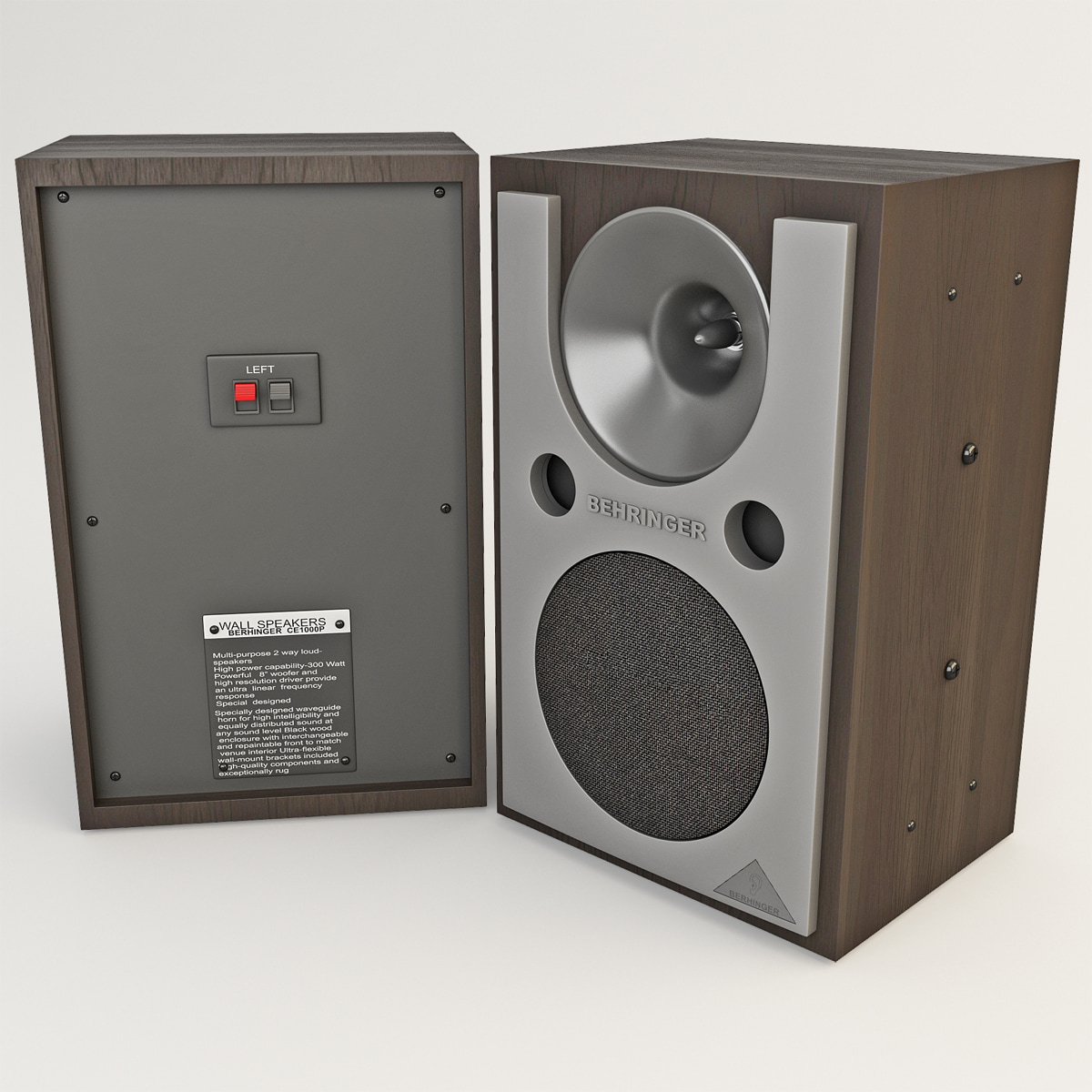 max behringer studio speakers