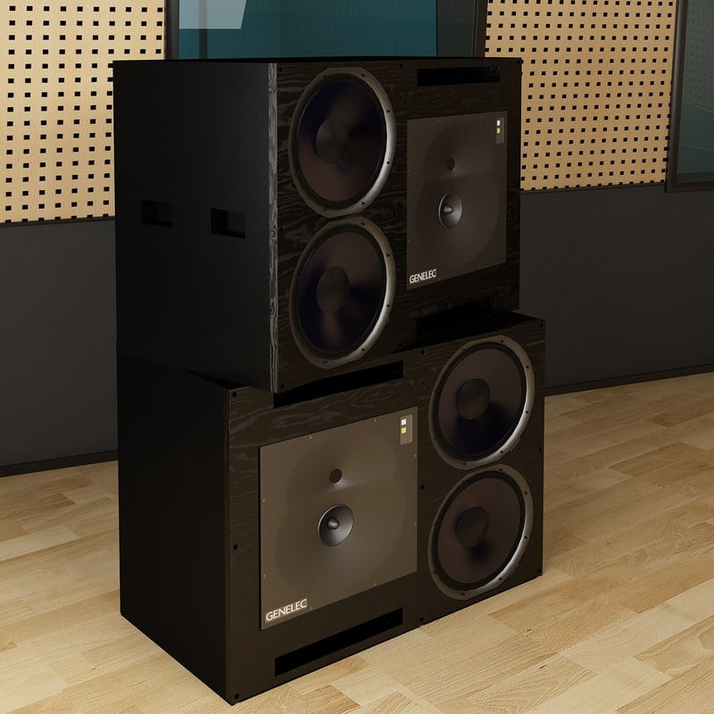 3d model genelec speaker 2