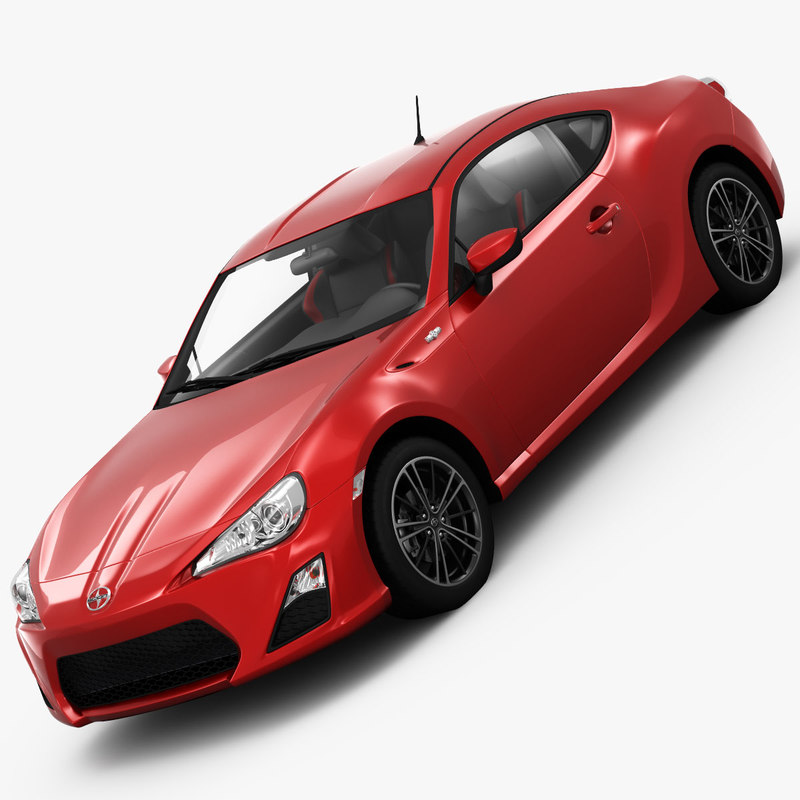 scion fr s sports car 3d model
