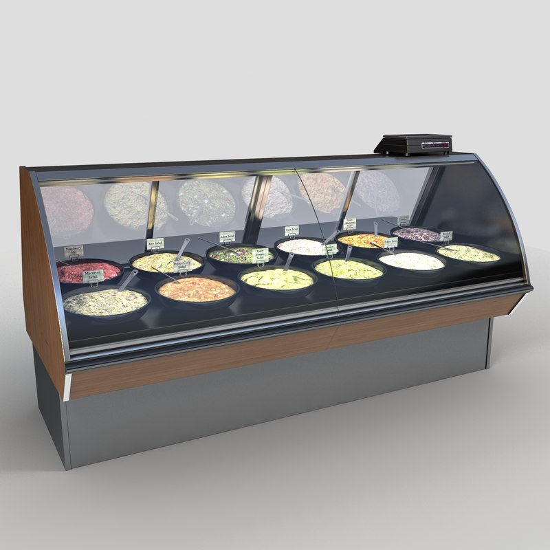 3dsmax deli case salads