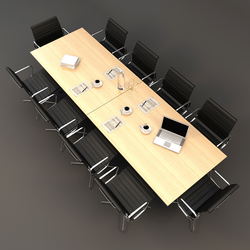 3d model conference table