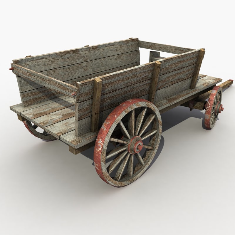 max old wooden cart