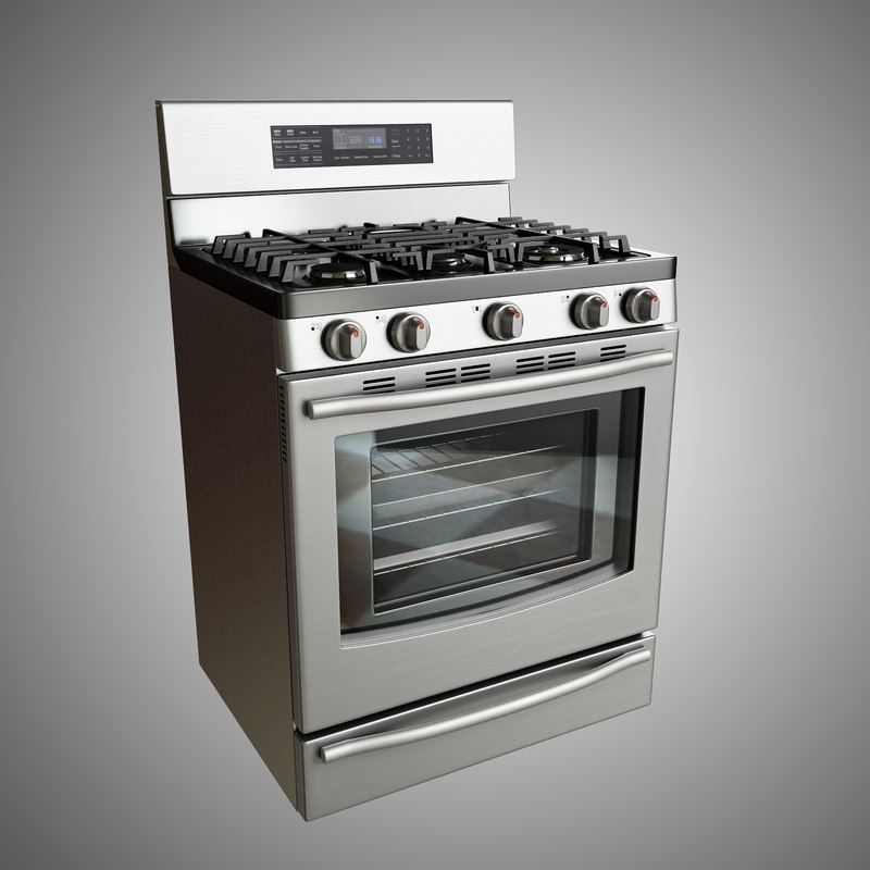 3d model gas range