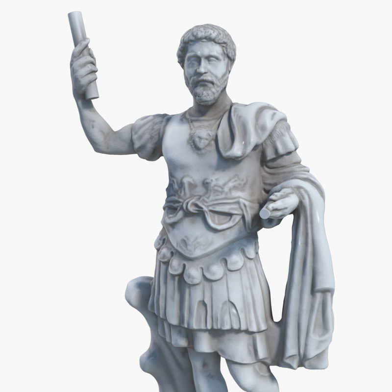 3d ancient roman statue model