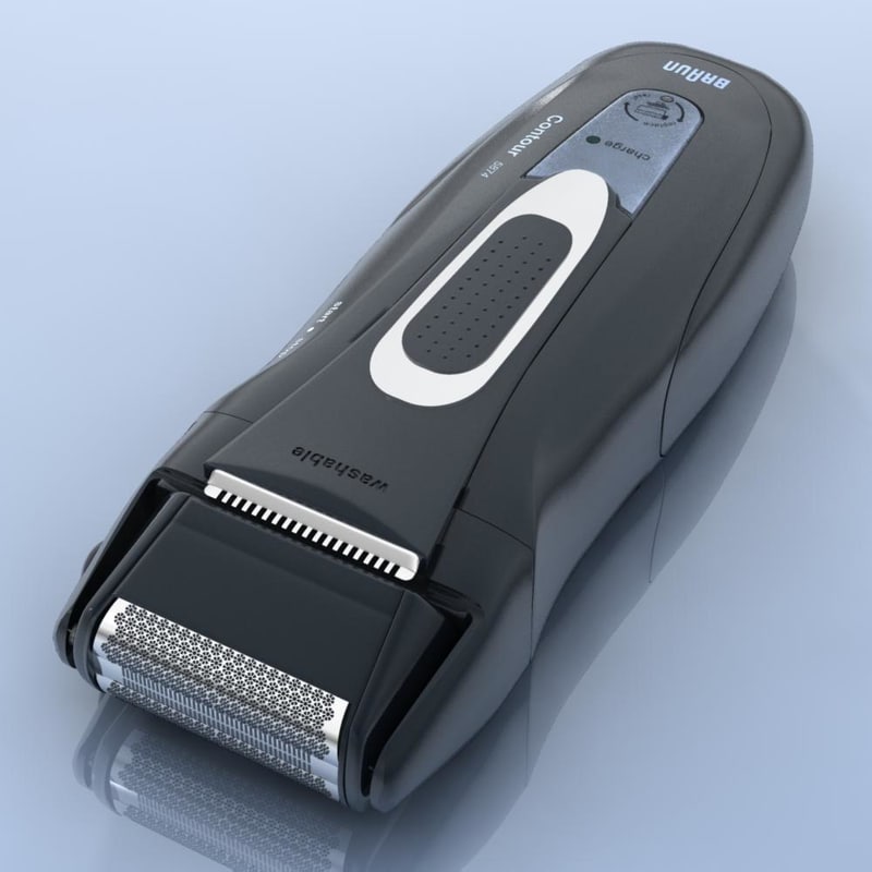 shavers epilators braun 3d model
