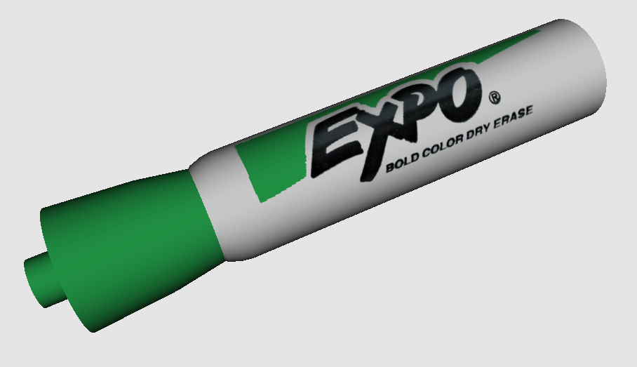 3d model expo dry erase marker