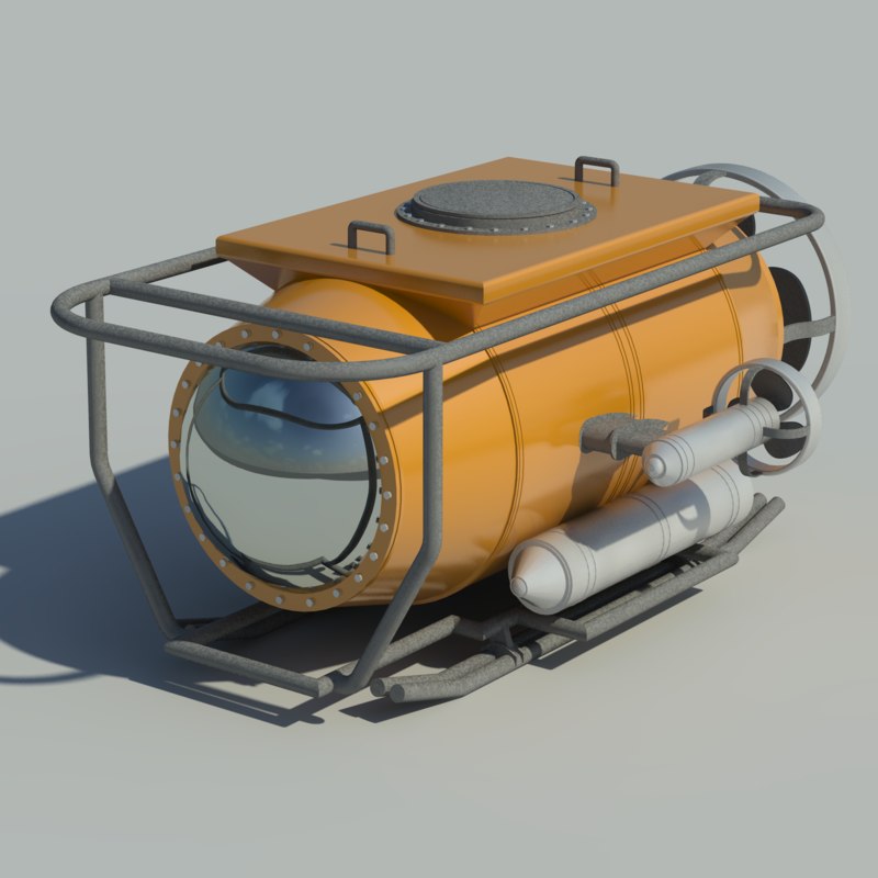 submarine 3d model