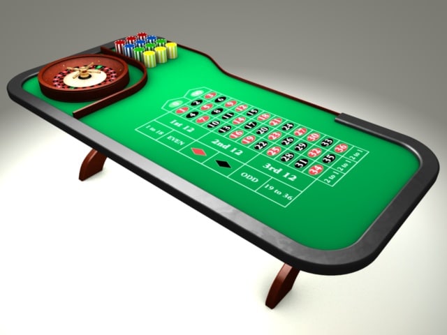 Poker table c4d