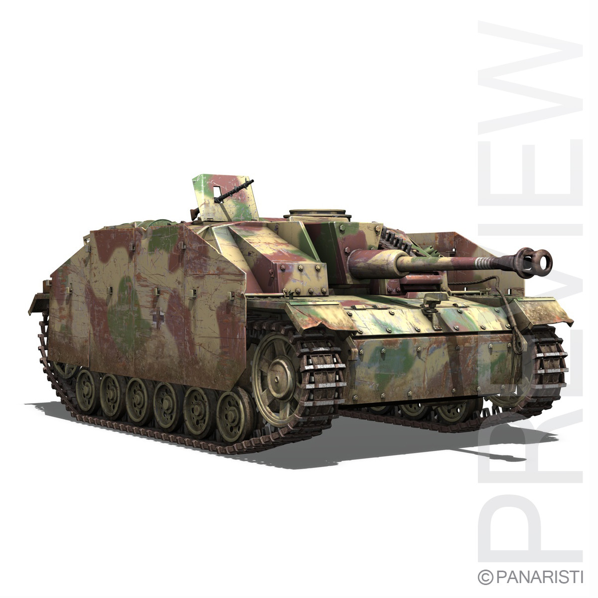 3d model sturmgeschütz iii stug tank destroyer