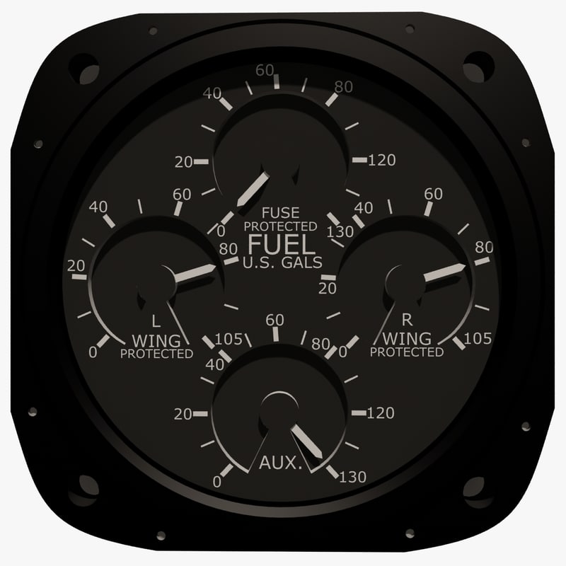 max fuel gauge aircraft instrument