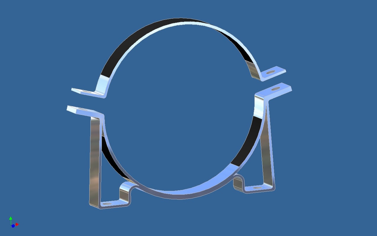 cylinder clamp bracket 3d model