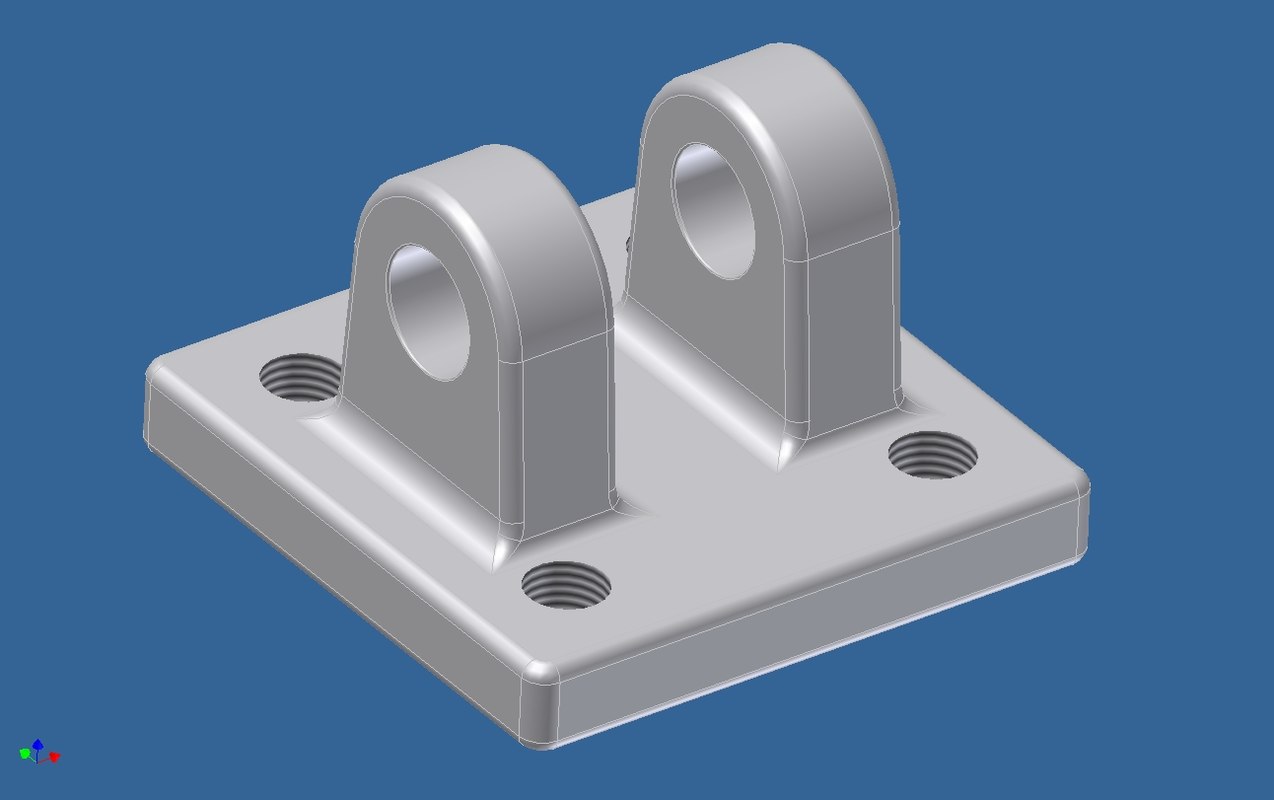 clevis bracket bdcb 05 3d model